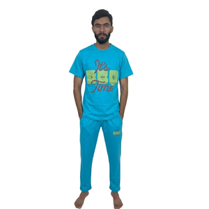 ชุดเซ็ตเสื้อยืดแขนสั้นคุณภาพสูงสำหรับผู้ชาย สไตล์ใหม่ เสื้อยืดและกางเกงขายาวสำหรับเล่นกีฬาฤดูร้อน - Product Image 1