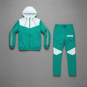 Customized Hooded Windbreaker Shorts Reflective Lining Different Colors Panels Trouser <b>Jacket</b> 100% Cotton Lightweight Windproof - Product Image 5