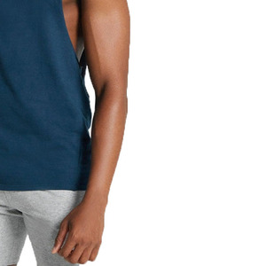 Camiseta sin mangas de algodón liso, extragrande, transpirable, ecológica, de gramaje alto, con cuello redondo, corte holgado y estilo cropped boxy, con lavado ácido, para hombre. - Product Image 6