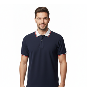 Polo homme, tissu doux, 100% coton, conçu pour une tenue durable et un confort quotidien, sublimation intégrale. - Product Image 6