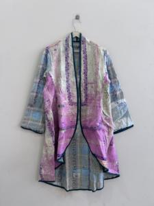 Chaqueta Larga Estilo Boho Kantha Vintage Hecha a Mano, Tradicional, para Todos, Unisex, Talla Única - Product Image 4