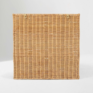 Handwoven Rattan Kids Storage Basket Organizer with Compartments Toy <b>Book</b> Holder Natural Wicker Storage <b>Box</b> for Nursery Kids - Product Image 5