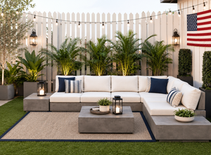 Wholesaler Lightweight concrete <b>sofa</b> patio <b>sofa</b> <b>bed</b> set for Villa Resort Balcony Patio Living Room Use - Product Image 3