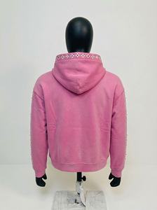 Conjunto Deportivo Personalizado Unisex con Pedrería |   Sudadera con capucha y cremallera de felpa francesa y pantalones deportivos |   Fabricante de Conjuntos Deportivos Estilo Jogger de Marca Privada OEM - Product Image 4