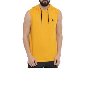 Vente en gros de sweats à capuche sans manches pour hommes, décontractés, d'hiver, personnalisés, 100% coton, respirants, pour la salle de sport, séchage rapide - Product Image 1