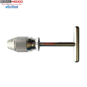Self-Locking Reusable Stainless Steel Veterinary Surgical Instrument Orthopedic <b>Hand</b> <b>Drilling</b> Chuck Handle for Dog - Product Image 3