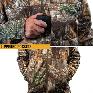 Veste Softshell imperméable de haute qualité GRACE SIGN, camouflage personnalisé, pour la chasse en plein air en hiver, avec doublure en polyester, unisexe - Product Image 6