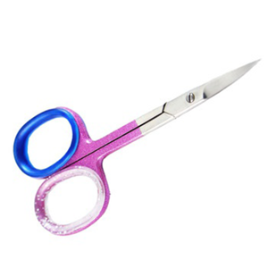 กรรไกรตัดเล็บ OEM สีเงิน ด้ามจับสีชมพู ปรับแต่งสีได้ กรรไกรทำเล็บมืออาชีพ โลโก้สั่งทำได้ อุปกรณ์เสริมความงาม ขายส่ง - Product Image 1