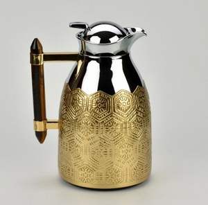 Carafe à café avec poignée, bouilloire à bec verseur facile, pot à bec verseur anti-goutte, pot à café avec couvercle à verrouillage, bouilloire à café avec couvercle à ressort, pot à expresso manuel - Product Image 1