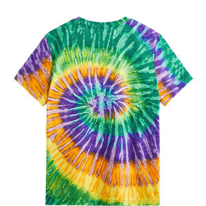 Camiseta Tie Dye Extra Grande Personalizada con Diseño OEM, Estampado Completo, Cuello Redondo, Manga Corta, para Hombre - Product Image 3