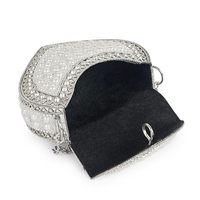 Sac à bandoulière et pochette pour femme en métal et textile, style ethnique, fait main, en laiton antique, vintage, moderne, classique, simple, couleur personnalisable