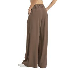 Custom Drape Wide Leg <b>Women</b> Dress Pants High Waisted Flowy Breathable Anti-Wrinkle Polyester Spandex Formal Comfortable <b>Trousers</b> - Product Image 2