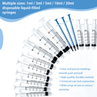 Seringue en plastique jetable de haute qualité 2ml 5ml 10ml Luer Slip stérile pour injection sous vide