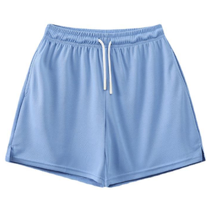 Shorts de malla para hombre 100% poliéster al por mayor, shorts de malla con logotipo personalizado, shorts de entrenamiento lisos para hombre con cordón ajustable, envío DDP - Product Image 4