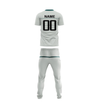Uniformes de Cricket Ecológicos de Buena Calidad con Nuevo Diseño, Nombre y Números Personalizados, Uniformes de Cricket Unisex Cortos Estampados al por Mayor