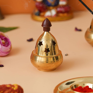 Diya Tradicional Dorada de Latón Akhand para la Sala de Puja, Decoración del Hogar, Oficina, Templo, Diwali, Inauguración de Casa, Festival Ganesh Chaturthi - Product Image 1