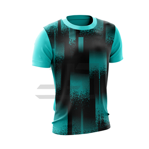 T-shirts pour hommes en maille épaisse à manches courtes, couleurs tendance, motifs modernes, logo frontal, design minimaliste Normcore - Product Image 4