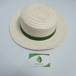 Classic Unisex Straw Boater <b>Hat</b> Vintage Flat Top Beach <b>Sun</b> Straw <b>Hat</b> for <b>Men</b> Women Wholesale - Product Image 5