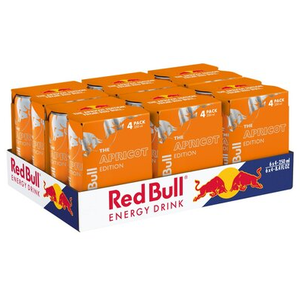 Bebida Energética Red Bull Edición Verano Sabor Albaricoque y Fresa, 24 Latas de 250ml, Contiene 0.4% de Taurina para Diversos Usos Biológicos - Product Image 6