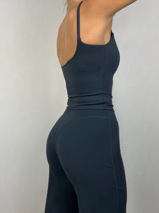 Débardeur de sport sans couture côtelé pour femme, séchage rapide, dos élégant, haute qualité, vente en gros personnalisée, idéal pour l'été et le yoga - Product Image 5