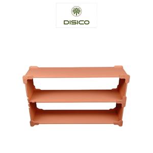 DISICO 3 Tier Plastic Bookshelf Modular Freestanding Modern Minimalist <b>Shelf</b> for Home Living Room Furniture - Product Image 1