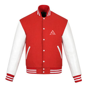 Chaqueta de Béisbol para Hombre con Mangas de Cuero, Transpirable, Tallas Grandes, al Mejor Precio - Product Image 1
