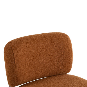 Fauteuil d'appoint moderne rembourré avec structure en bois massif pour salon, chambre, bureau, meubles de maison - Product Image 6
