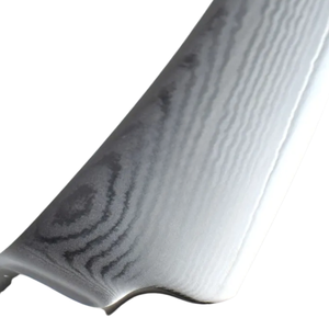 Couteau à désosser et à fileter de 6 pouces en acier Damas, lame courbée, couteau de cuisine pour la préparation de la viande de poisson, avec manche en bois de Pakka blond - Product Image 4