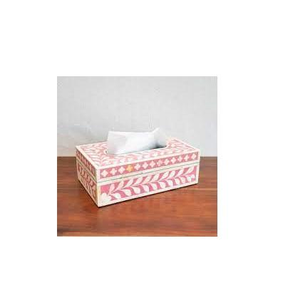 Caja de pañuelos de diseño premium con incrustaciones de hueso, hecha a mano por fabricante, para restaurante, hogar, mesa, fiestas. - Product Image 1