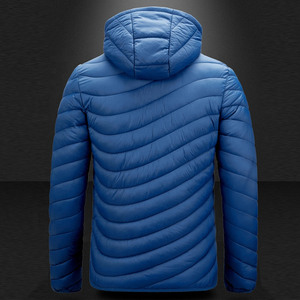Hooded Mens Summer Long Thin Puffer <b>Jacket</b> Lightweight <b>Duck</b> <b>Down</b> Breathable Polyester Casual Zipper High Quality Promotion Offer - Product Image 6