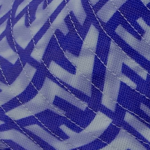 Chapeau Bob Unisexe à Motif Géométrique Bleu, Chapeau d'Été Décontracté de Plage à Large Bord pour Adulte en Polyester Non-Tissé - Product Image 5