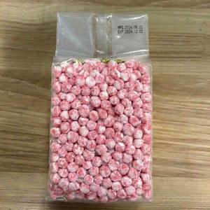 Perles de tapioca saveur fraise de qualité supérieure en vrac, boules de boba moelleuses à cuisson rapide, ingrédients pour boissons pour café de bubble tea - Product Image 4