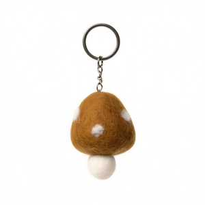 Brown Felt Plush <b>Key</b> Ring Stylish <b>Key</b> <b>Chain</b> for Easy <b>Key</b> Organization - Product Image 2
