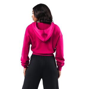 Veste zippée en polaire pour femme, rose vif, à capuche, manches longues, douce, chaude, décontractée, pour la gym, l'entraînement, vêtements de sport légers, sweat-shirt - Product Image 6