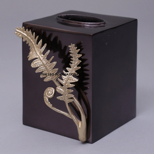 Boîte à mouchoirs au design avantageux, boîte de rangement pour mouchoirs en acier inoxydable couleur argent, pour accessoires de table - Product Image 5