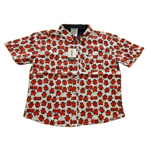 เสื้อเชิ้ตแขนสั้นคอกลมลำลองผู้ชาย ไซส์ใหญ่ ระบายอากาศได้ดี พิมพ์ลายดิจิตอลบนผ้าไม่ทอ ออกแบบ OEM ผ้าฝ้าย 100% สั่งทำได้ - Product Image 1