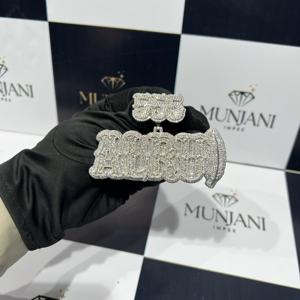 Colgante de Lujo para Hombre, Estilo Hip Hop, Chapado en Oro, Diamante de Corte Brillante, Certificado IGI, Forma de Letra, Amuleto para Fiestas - Product Image 2