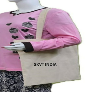 Wholesale Eco-friendly Organic Cotton Canvas Tote Bag Silk Screen Printed Custom Logo Durable Sustainable for Grocery Shopping - Product Image 1