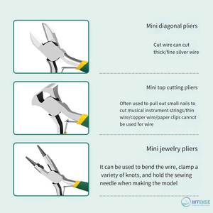 Pince coupante latérale à bec effilé en acier inoxydable pour la fabrication de bijoux - Product Image 6