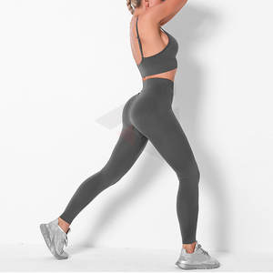 Conjunto de yoga sin costuras de alta calidad para mujer, 2 piezas, ropa deportiva para gimnasio, conjunto de yoga. - Product Image 3