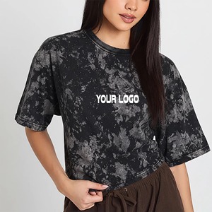 เสื้อยืดผู้หญิงออกแบบเองได้ ราคาขายส่ง ผลิตจากผ้าฝ้าย 100% แขนสั้น สำหรับขายออนไลน์ - Product Image 5
