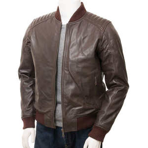 Chaqueta de cuero de invierno para hombre, moda urbana, directo de fábrica, alta calidad, con 2 bolsillos laterales personalizados. - Product Image 3