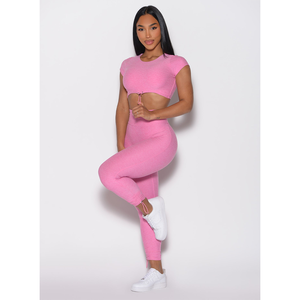 women yoga <b>set</b> leggings sports bra high waist breathable stretch fitness workout gym wear activewear <b>set</b> - Product Image 3