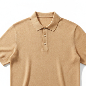 Chemises polo en polyester recyclé Eco knit, chemises polo promotionnelles personnalisées, vente en gros de chemises polo blanches pas chères, uniformes d'entreprise. - Product Image 5