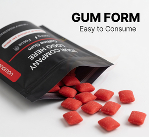 OEM Cinnamon Flavor Caffeine Chewing <b>Gum</b> Energy & Focus Supplement - Product Image 4