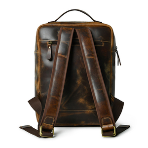 Hot-Selling Wholesale Genuine <b>Leather</b> <b>Large</b> Capacity Trendy <b>Backpack</b> Bag for Travel - Product Image 3