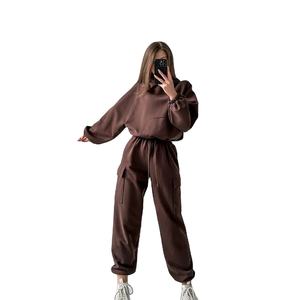 เสื้อกันหนาวมีฮู้ดแบบมีซิปมีฮู๊ด, ชุดกีฬาฤดูใบไม้ผลิชุดวอร์มลำลองสำหรับผู้หญิงใส่วิ่งจ๊อกกิ้งออกกำลังกาย - Product Image 1