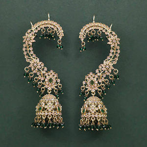 Pendientes de Diseño de Lujo de Alta Calidad con Baño de Mehndi 232197 - Product Image 1