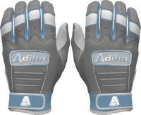 Guantes de Bateo de Béisbol Ligeros, Duraderos, Suaves, Transpirables, de Cuero de Primera Calidad, Antideslizantes, con Cierre de Gancho y Bucle, Ajuste Estándar, Color Azul Cielo