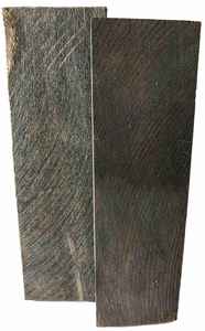 Empuñaduras de cuerno de búfalo para cuchillos: Incrustaciones negras para guitarra - Product Image 5